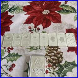 13 Troy Ounces Solid 9999 Sterling Silver Bullion Bars