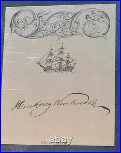 1734 7 Shillings New Hampshire Colonial Currency Silver Plate Note 61.3g 3276 1734 7 Shillings New Hampshire Colonial Currency Silver Plate Note 61.3g 3276