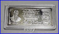 1878 $100 Monroe Solid Silver Ingot 1.5ozt American Mint