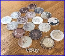 18 X Canadian Maple 5 Dollar Coins Solid 9999 Silver 1oz Coins Various Dates