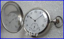 1920s Vintage Quarter repeater Pocket Watch 3 Covers solid silver