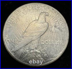 1928 Peace Silver Dollar. Key Date. Solid XF Detail. Rare Philadelphia Issue