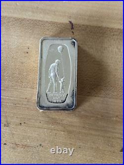 1971 Father's Day Franklin Mint Solid Sterling Silver Bar