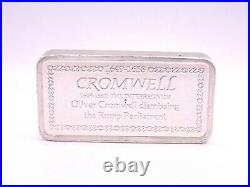 1972 English Solid Silver Ingot Bar Cromwell 1649-1660 The Interregnum