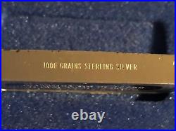 1974 Franklin Mint 1000 Grain Solid Sterling Silver Father Day Ingot With Box