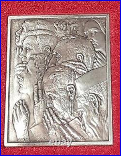 1974 Hamilton Mint Norman Rockwell's 4 Freedoms. 999 Fine Silver Bars in Frame
