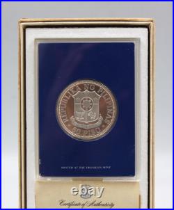 1975 Philippines 50 PISO Commemorative Proof Coin- Solid Sterling Silver
