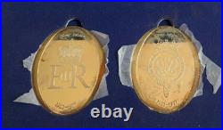 1977 Silver Jubilee Solid Silver 2 Ingots Set Danbury Mint 81 grams