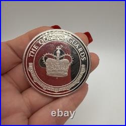 1977 Solid 925 Silver Royal Horse Guards Queens Guards Medal Coin 44.8g