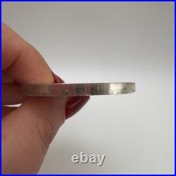 1977 Solid 925 Silver Royal Horse Guards Queens Guards Medal Coin 44.8g