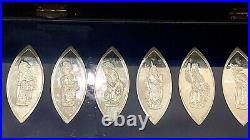 1977 Solid 925 Sterling Silver The Queen's Beast Ingot Set Complete 488grams