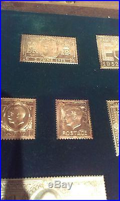 1977 The Stamps Of Royalty Solid 925 Silver Ingots Collection In Superb Condit