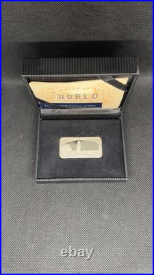 1980s Solid Silver 800 Ingot Leaning Tower of Pisa 0.88 oz Birmingham Box & COA