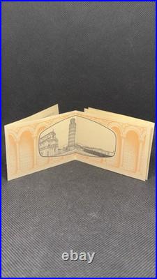 1980s Solid Silver 800 Ingot Leaning Tower of Pisa 0.88 oz Birmingham Box & COA