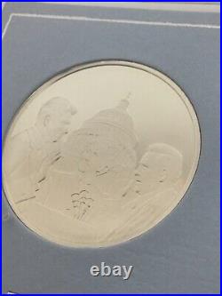 1981 Presidential Eyewitness Medal, Solid Sterling Silver, Reagan, Franklin Mint