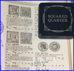 1984 Squared Quarter 999 Silver 1/2 Troy Oz Very Rare Mintage 602 Square Deal