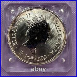 1990 Kookaburra (1 oz) Original Mint Square Capsule