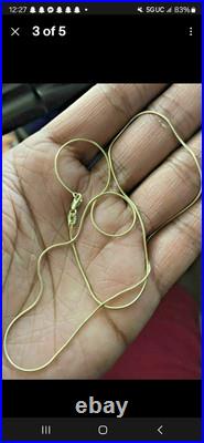 1991 Russian. 999 Palidion Coin With 24 Kt Gold. 8mm Solid Chain With Lobster