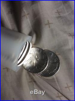 1992 SOLID DATE ROLL of 20 Uncirculated American Silver Eagle Coins 1 oz Dollar