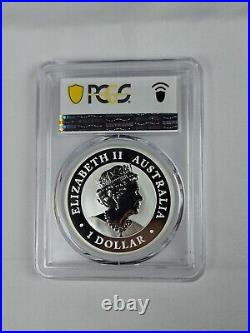 1999 Australia $1 1 Oz Kookaburra Square Penny Privy Perth Money Expo PCGS MS69