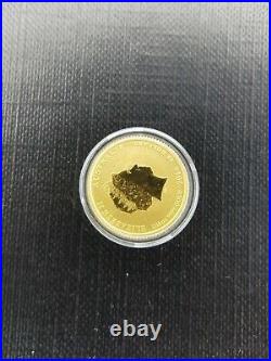1/10 oz. 9999 Solid gold perth 2014 Year of the horse