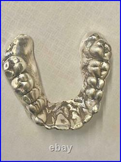 1.25 Oz MK BarZ Solid Silver Dentures/Teeth Sand Cast Bar. 999 FS