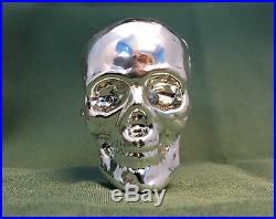 1/2 Kilo YPS 3D 999 Fine Solid Silver SKULL Yeager's Poured Silver Hand poured