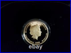 1/4 oz. 9999 Solid Gold PROOF PERTH MINT 2008'YEAR OF THE MOUSE