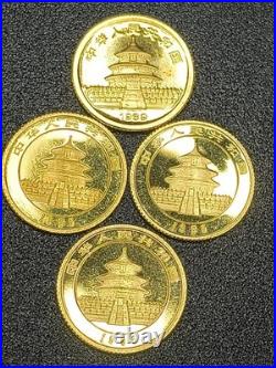 1.55 Gram Solid 24ct Gold Panda Coin Pure (999.9) Fine Bullion RANDOM YEAR