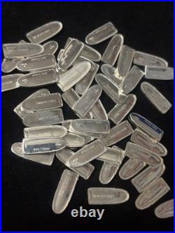 1 Gram Solid Silver Bullet. 999 Fine Lot Of 25