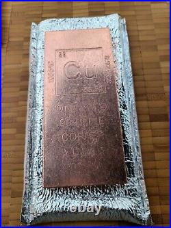 1 Kilo 2.3lb Copper Bar 36oz 999 Fine Bullion Ingot 5-10-20 Silver Alternative 2