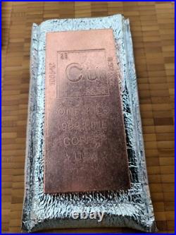 1 Kilo 2.3lb Copper Bar 36oz 999 Fine Bullion Ingot 5-10-20 Silver Alternative 2