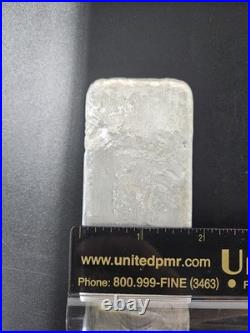 1 Kilo. 9999 Fine Silver Bar United Investment Bullion Poured Solid 4.25 x 1.75