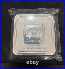 1 Kilo Silver Bar Geiger Edelmetalle (Original Square Series) Sealed