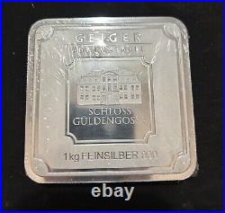 1 Kilo Silver Bar Geiger Edelmetalle (Original Square Series) Sealed