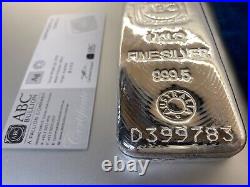 1 Kilo Solid Silver Bullion Bar 999.5 Purity Hallmarked with Certification