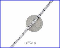 1 One Row Genuine Diamond Solid 925 Sterling Silver Tennis Bracelet 7 Inch