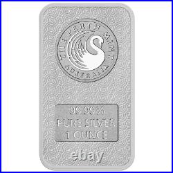 1 Oz 9999 Solid Silver Lunar 2025 Year Snake Perth Mint Minted Bullion Bar