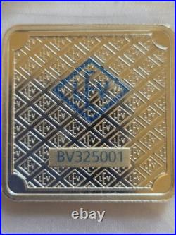 1 Oz Geiger Silver Sq. Witho Assay Edelmetalle Schloss Güldengossa Feinsilber. 999