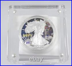 1 Oz Silver Coin 2023 American Eagle $1 New Years Eve Times Square 2024 #018/250