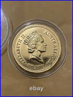 1 Oz Solid Gold Coin. 999 Australian Nugget