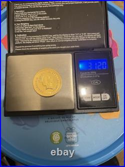 1 Oz Solid Gold Coin. 999 Australian Nugget