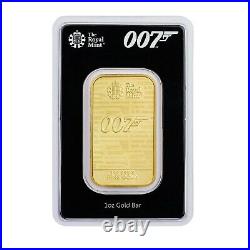 1 Oz Solid Gold James Bond Bullion Bar By The Royal Mint