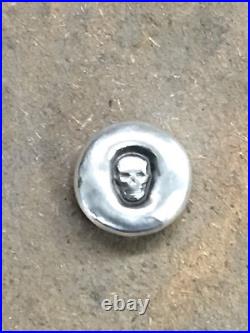 1 Ozt MK BARZ Skull Rounds. 999 Fine Silver