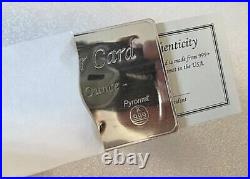 1 Troy Oz. 999 Fine Solid Silver Pyromet Bar Comes In Black Velvet Gift Pouch