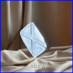 1 Troy Oz Pressed Saltire Bar, Solid Silver, 999fs, Authentic Handmade