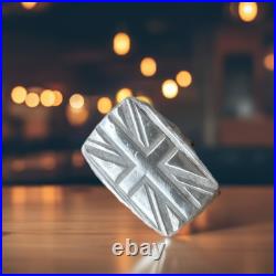 1 Troy Oz Pressed Union Jack Bar, 999FS, Solid Silver, Scottish Handmade