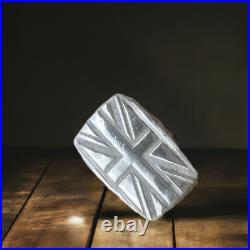 1 Troy Oz Pressed Union Jack Bar, 999FS, Solid Silver, Scottish Handmade