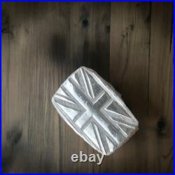 1 Troy Oz Pressed Union Jack Bar, 999FS, Solid Silver, Scottish Handmade