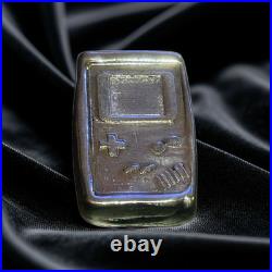 1 Troy Oz Retro Gamer Bar, Solid Silver, 999fs Handmade Collectible